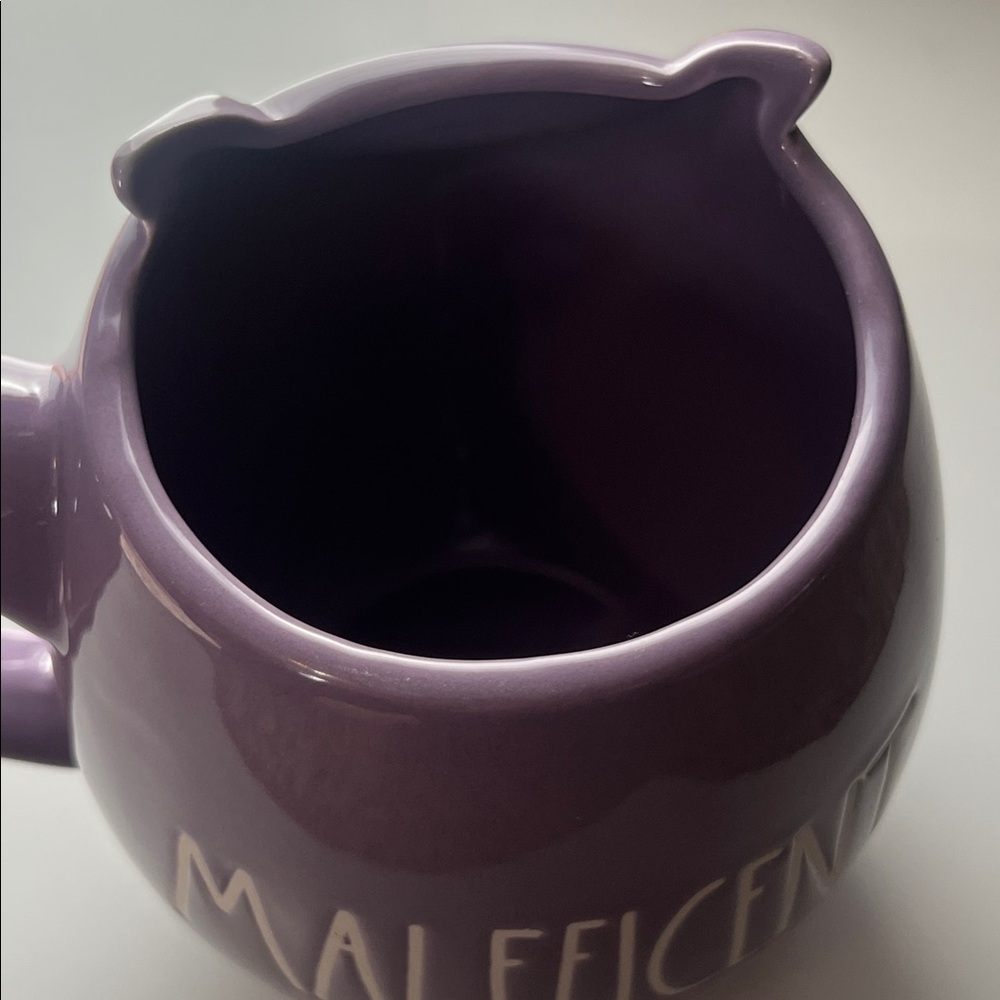 Rae Dunn Disney Villains Maleficent Purple Sculpted Ceramic Coffee Mug 195 - Picture 7 of 7